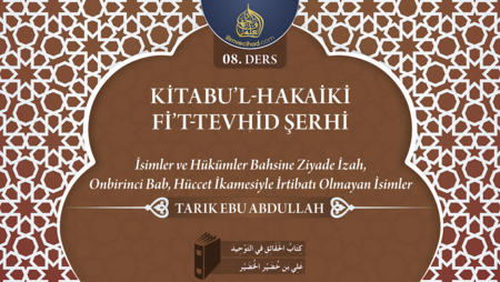 08. Ders: İsimler ve Hükümler