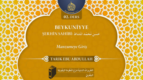 02. Ders: Manzumeye Giriş