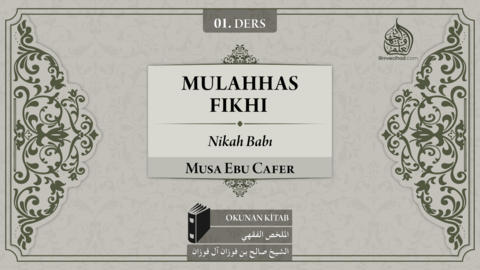 01. Ders: Nikah Babı